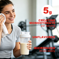 Créatine en poudre monohydratée micronisée pour la nutrition sportive, la fabrication de compléments sportifs et l'ingrédient en gros
