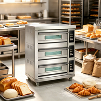 Four à sole électrique et à gaz pour la cuisson à la vapeur du pain et des pizzas, équipement de restauration commerciale