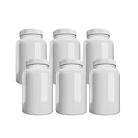Bouteille de pilules en plastique personnalisable avec logo, 100 ml, flacon de capsules de 80 ml, emballage nutritionnel, flacons de vitamines vides blancs à vendre