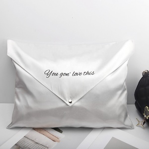 Bolsas de Satén Plegables de Lujo para Cosméticos, con Logotipo Personalizado, para Viaje, Almacenamiento de Ropa, Cabello y Protección Contra el Polvo - Product Image 3