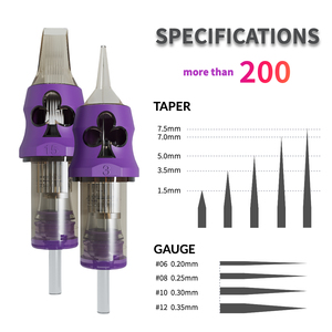 Aiguilles de tatouage permanentes premium 2026, <span class=keywords><strong>cartouches</strong></span> scellées à membrane, à usage unique, stérilisées, en acier inoxydable 304, extra longues - Product Image 6
