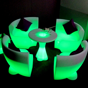 Silla <span class=keywords><strong>de</strong></span> plástico resistente al agua para piscina, sofá <span class=keywords><strong>de</strong></span> un asiento blanco, muebles Led, silla <span class=keywords><strong>de</strong></span> café iluminada, Bar, cafetería, redonda, sofá pequeño LED - Product Image 4