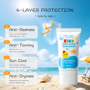 <span class=keywords><strong>Crema</strong></span> <span class=keywords><strong>Solare</strong></span> Minerale Pura Delicata Non Irritante ad <span class=keywords><strong>Alta</strong></span> <span class=keywords><strong>Protezione</strong></span> per Bambini con Ossido di Zinco SPF50+ PA++++ a Marchio Privato - Product Image 4