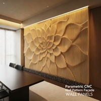 Revêtement mural en panneaux CNC paramétriques, façade décorative à motifs 3D pour la rénovation extérieure des bâtiments