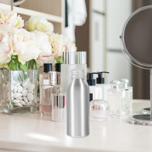 ขวดอลูมิเนียมสีเงินขนาด30มล. 50มล. 100มล. 200มล. 250มล. 500มล. 8ออนซ์16ออนซ์4ออนซ์ขายส่งพร้อมฝาเกลียวอลูมิเนียมสำหรับบรรจุภัณฑ์เครื่องสำอาง - Product Image 5