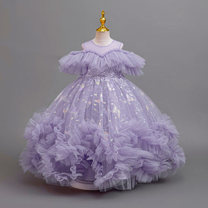 Nuevo vestido de princesa de fiesta de lujo elegante de <span class=keywords><strong>Primera</strong></span> Comunión <span class=keywords><strong>para</strong></span> niña, vestido de baile, <span class=keywords><strong>ropa</strong></span> estampada <span class=keywords><strong>para</strong></span> edades de 4 a 12 años - Product Image 6