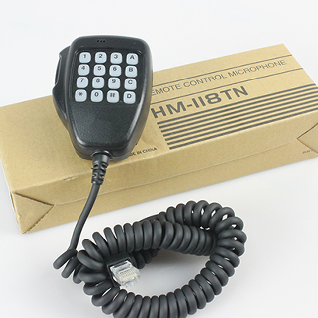 HM-118TN DTMF Microphone for ICOM IC-706MKIIG IC-208H MIC Remote Backlit DTMF Handheld Microphone