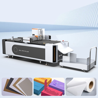 Nouvelle solution tout-en-un numérique AOL 1070 PLUS CNC pour découpe de carton gris avec couteau oscillant