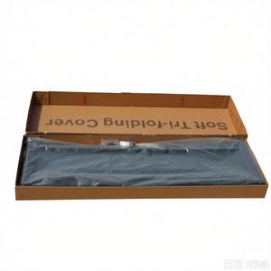 Couverture de benne de camion pliable rapide, économique, imperméable, en PVC et aluminium, souple, à trois plis, pour Ford F150 Ram 1500, benne de 5,5 pi et 5,7 pi - Product Image 3