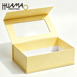 Caja de Regalo Elegante y Suave con Ventana Transparente para Regalos de Productos para Bebés Recién Nacidos - Product Image 1