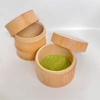 Accessoires à thé uniques faits à la main, boîte à thé en bambou biologique, boîte à matcha, boîte à thé