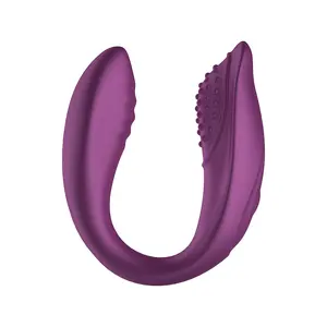 Dual Tip Vibrator U-Vormige G-Spot Clitoris Stimulator Afstandsbediening Volwassen Seksspeeltjes Voor Het Oplaadbare Paar Willekeurig