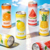 Vente en gros de canettes en aluminium imprimées personnalisées de 250 ml, 330 ml, 355 ml, 500 ml, fines et élégantes, pour l'emballage de bière, de boissons gazeuses, de sodas et de boissons non alcoolisées
