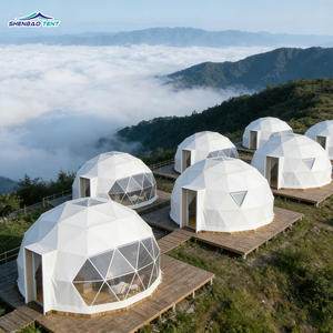 Casa Domo Geodésica Prefabricada de Lujo Personalizada para Hotel, Tienda de Campaña Aislada de Madera para Glamping en Venta, Perfiles de Aluminio - Product Image 2