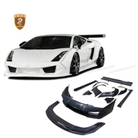 Kit de carrosserie de conversion style LB pour Lamborghini Gallardo LP540 2004-2007 : Lame de pare-chocs avant, jupes latérales, élargisseurs d'ailes, kit large
