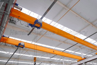 Pont roulant monopoutre pour atelier avec palan, capacités 3t, 5t, 10t, 20t