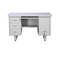 Bureau moderne en acier et métal pour bureau à domicile, chambre à coucher et bureau, école et hôpital, table d'ordinateur avec tiroirs, meubles en fer