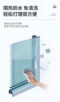 Fenêtre à persiennes en alliage d'aluminium, double vitrage, design moderne, occultante, isolante, certifiée Energy Star, coulissante en acier inoxydable