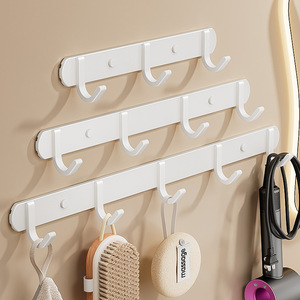 Ganchos de pared Shu Zheng, 3 ganchos, capacidad de carga de 10-15kg, fácil instalación, para colgar toallas y abrigos en el baño, estilo moderno - Product Image 1