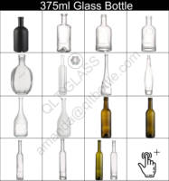 Vente en gros 375ml 500ml 750ml 1L Bouteilles d'huile d'olive noire mate en verre avec couvercle en liège pour usage de tequila