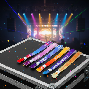 Bracelets en ruban imprimés par transfert thermique avec texte personnalisé, motif ou code QR pour concerts, festivals de musique, spectacles en direct, événements sportifs - Product Image 4