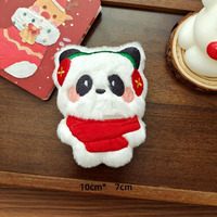 Vente en gros de breloques porte-clés en peluche adorables sur le thème des fêtes, décorations d'arbre de Noël, cadeaux et accessoires festifs DIY