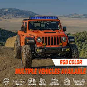 Siêu sáng RGB LED thanh ánh sáng 8-55 inch off-road Kit với DRL lái xe làm việc ánh sáng cho 4x4 UTV ATV Xe tải SUV offroad mái núi - Product Image 6