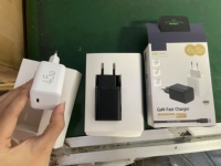 Chargeur GaN 45W CE RoHS avec câble USB C 1C 45W PD Chargeur mural rapide Prise EU pour ordinateur portable Téléphone Tablette En stock pour livraison rapide
