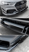 Lame avant en fibre de carbone sèche, canards avant, diffuseur arrière horizontal et vertical, diffuseur arrière pour Audi A7 S7 A7L 2019-2022