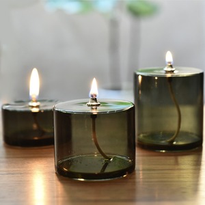 <span class=keywords><strong>Lampe</strong></span> à <span class=keywords><strong>huile</strong></span> en verre ronde à rayures colorées créative 56H, ornements de <span class=keywords><strong>chandelier</strong></span>, style simple et moderne, <span class=keywords><strong>lampe</strong></span> à ghee sans fumée pour la maison et le bureau - Product Image 5