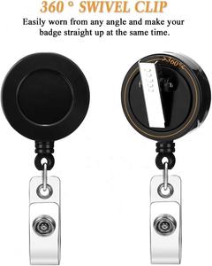 Logo personnalisé en gros rétractable tirer Badge ID département nom de marque porte-Badge défilement école étudiant bureau infirmière Badge bobine - Product Image 6