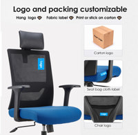Chaise de bureau exécutive pivotante à dossier haut de qualité supérieure Foshan, ergonomique, réglable, en maille, avec vérin à gaz chromé, base en plastique, luxe, OEM