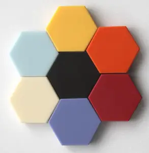 Folhas coloridas de superfície acrílica, pedra de mármore artificial de material de design de interiores