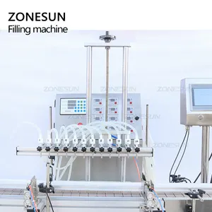 ZONESUN, 12 головок, автоматический диафрагменный насос, аппарат для розлива жидкости для эфирных масел в маленькой бутылке