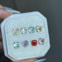 Anting Titanium Zirkon Murni Advanced Sense G23 Titanium Alloy Millennium Rose Ear Bone Flower Nail DIY Unisex untuk Tindik Telinga