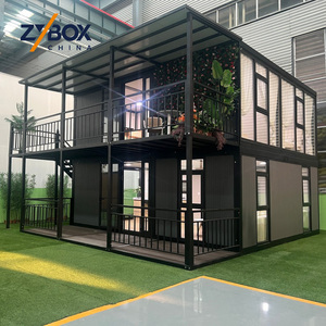 Villa Modular Prefabricada de Lujo de 2 Pisos, 140 m², Diseño Personalizado, <span class=keywords><strong>Casa</strong></span> Contenedor Expandible con Balcón para los Mercados de EE. UU. y Australia - Product Image 1