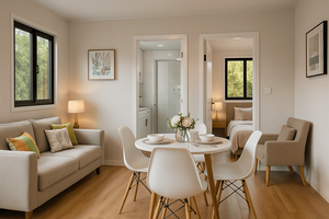 Maison de conteneur pliable de villa de cadre en acier intérieur personnalisable de preuve de corrosion d'approvisionnement direct d'usine pour des locations de <span class=keywords><strong>luxe</strong></span> - Product Image 4
