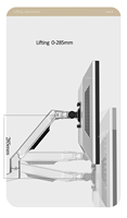 Support mural pour écran LCD 7013LP, bras extensible rotatif à 360°, 17-38 pouces, support mural pour ordinateur portable 10-17 pouces, robuste, 3-11 kg