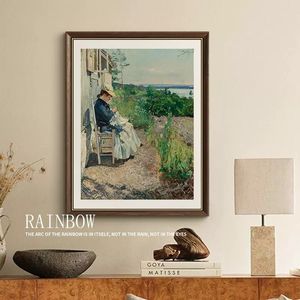 Décor à la maison carton <span class=keywords><strong>paysage</strong></span> œuvre Antique cadre en bois décoratif toile mur Art Claude <span class=keywords><strong>Monet</strong></span> <span class=keywords><strong>peinture</strong></span> - Product Image 1