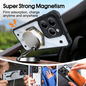 <span class=keywords><strong>เคส</strong></span>โทรศัพท์กันกระแทกแบบแม่เหล็ก ดีไซน์หรูหรา ผลิตจาก TPU+PC สำหรับ Oppo A5/A16/A54 5G/K13 Turbo พร้อมขาตั้งในตัว ป้องกันรอยนิ้วมือ - Product Image 4