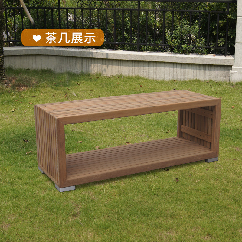 Solid wood coffee table