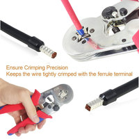 Outils de sertissage de cosses de câbles AWG 23-10, mini outils électriques, cosses tubulaires HSC8 6-4A, pinces de sertissage