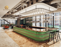 Solution de design de comptoir de bar à vin moderne pour brasserie, bar à cocktails et whisky élégant pour club - Vente directe usine