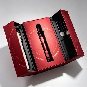 Épilateur personnalisé, design artistique de luxe, boîte cadeau, plateau coussiné écologique pour les magasins de soins personnels - Product Image 4
