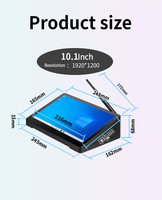 Tablet PC Mini Layar Sentuh 10.1 Inci 6G+64G Komputer Intel Dengan Baterai Wifi USB RS232 TF Panel Industri PC Terintegrasi