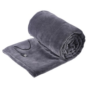 Châle chauffant électrique en polaire rechargeable USB, couverture chauffante unisexe couleur unie toutes saisons, idéal pour la sieste au bureau, cape anti-froid - Product Image 5