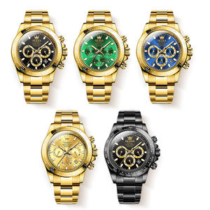 Oemカスタムロゴ高級多機能ゴールドスポーツ防水ルミナスクラシック自動リロイマンメカニカルウォッチ - Product Image 6