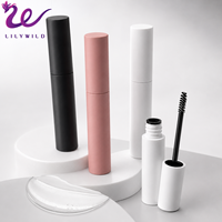 Label privé Ingrédient Naturel Biologique Vegan 12h Long Stay 8Ml Beige Sourcils Mascara Brow Tube Gel Transparent Avec Multi Brosses