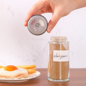 Vòng Ớt mè gia vị container 180ml Muối đường hạt tiêu thủy tinh gia vị gia vị lọ thủy tinh với đa chức năng <span class=keywords><strong>sift</strong></span> Nắp - Product Image 3