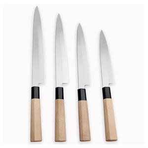 Coltello da Chef Giapponese Yanagiba Professionale in Acciaio Inossidabile 5CR15 con Logo Laser Ecologico - Product Image 1